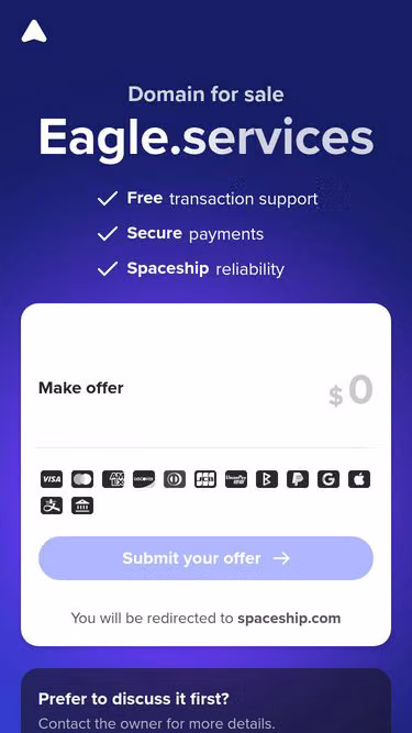 Screenshot of eagle.services