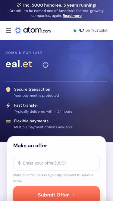 Screenshot of eal.et