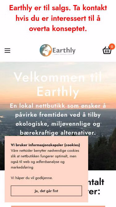 Screenshot of earthly.se