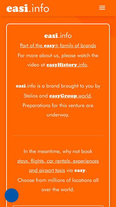 Screenshot of easi.info