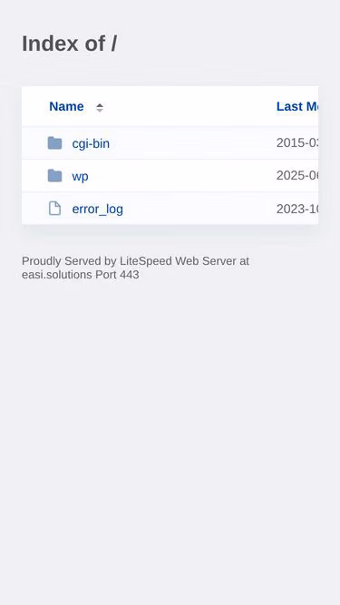 Screenshot of easi.solutions