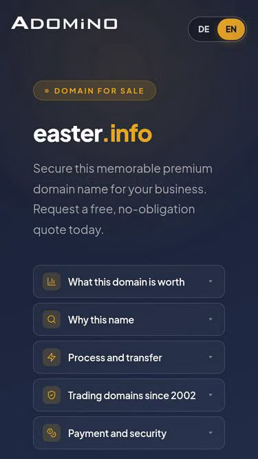 Screenshot of easter.info