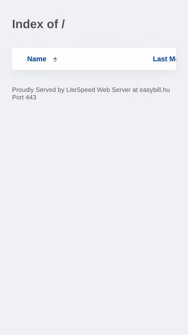 Screenshot of easybill.hu