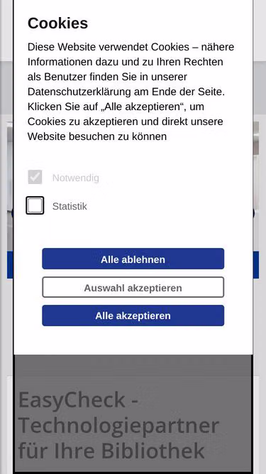Screenshot of easycheck.org