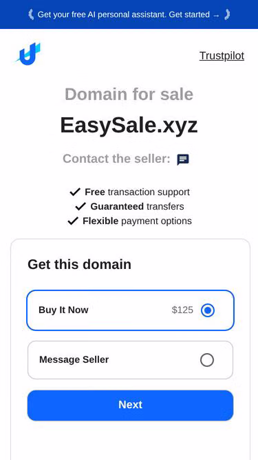 Screenshot of easysale.xyz