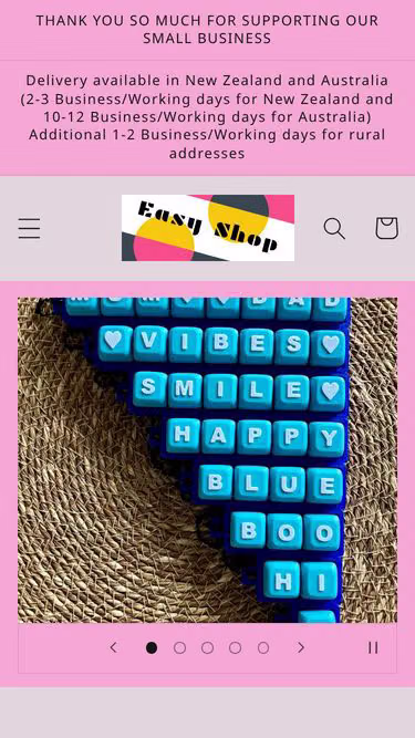 Screenshot of easyshop.co.nz