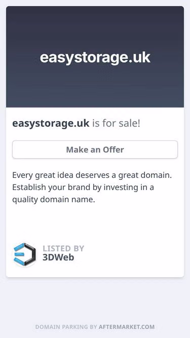 Screenshot of easystorage.uk