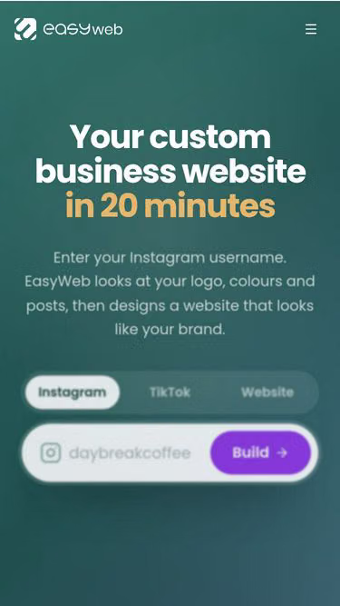 Screenshot of easyweb.ai.id