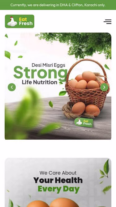 Screenshot of eatfresh.pk