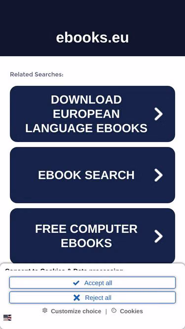 Screenshot of ebooks.eu