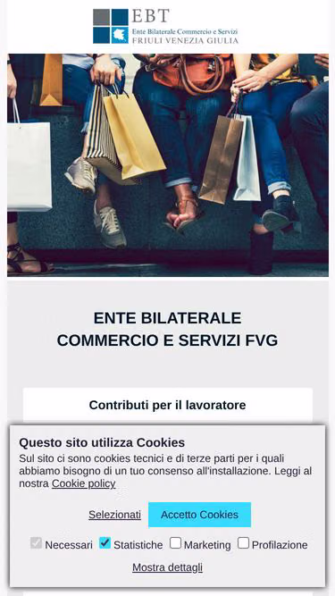 Screenshot of ebt.fvg.it
