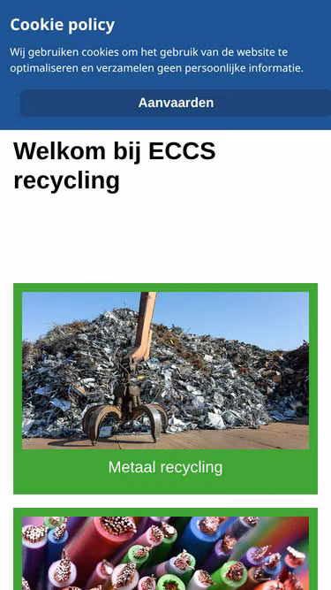 Screenshot of eccs.be