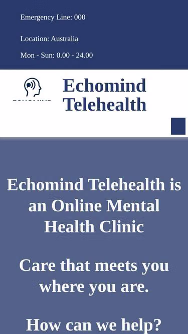 Screenshot of echomind.com.au