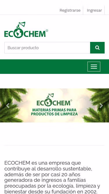 Screenshot of ecochem.com.mx