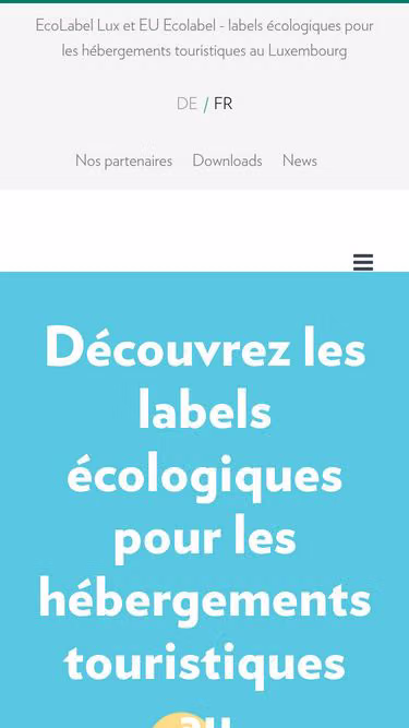 Screenshot of ecolabel.lu