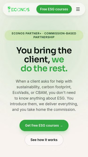 Screenshot of econos.consulting