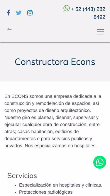 Screenshot of econs.com.mx