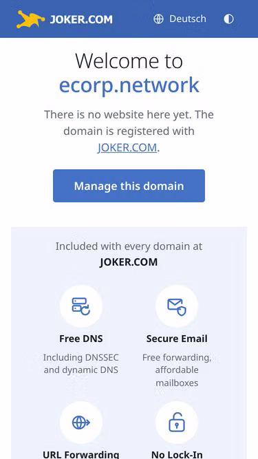 Screenshot of ecorp.network