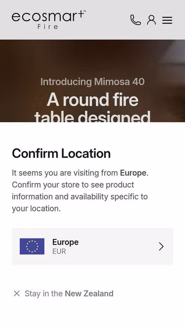Screenshot of ecosmartfire.co.nz