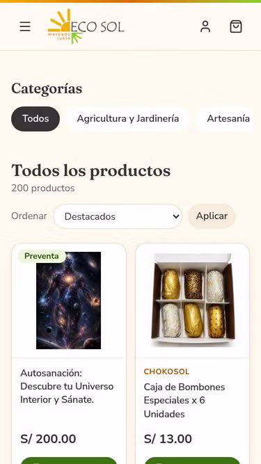 Screenshot of ecosol.com.pe