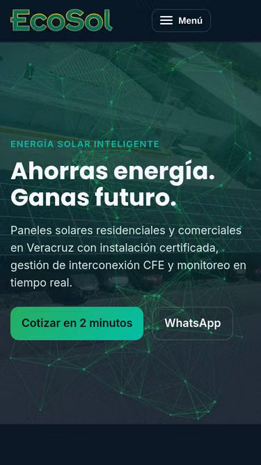 Screenshot of ecosol.mx