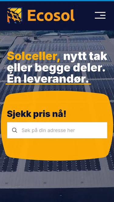 Screenshot of ecosol.no