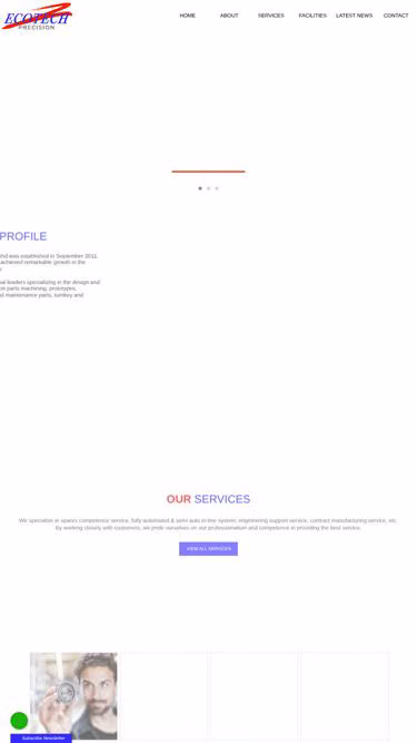 Screenshot of ecotech.com.my