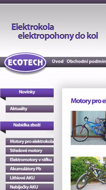 Screenshot of ecotech.cz