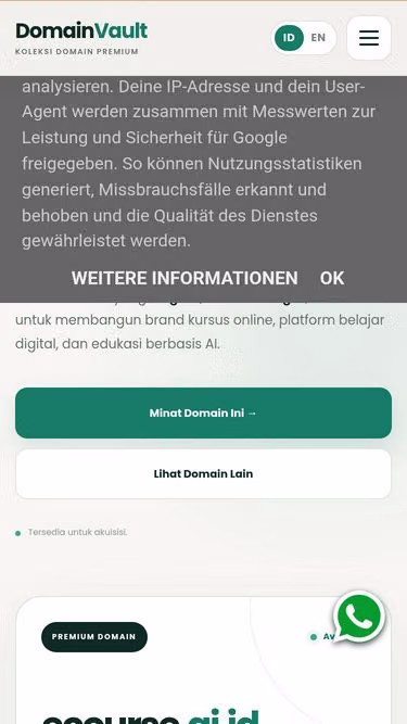 Screenshot of ecourse.ai.id