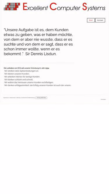 Screenshot of ecs.de
