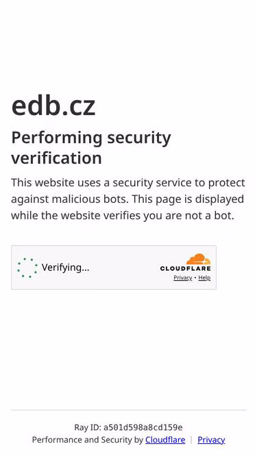 Screenshot of edb.cz