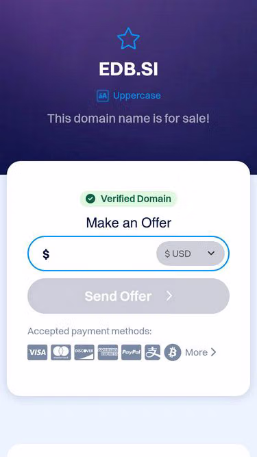 Screenshot of edb.si