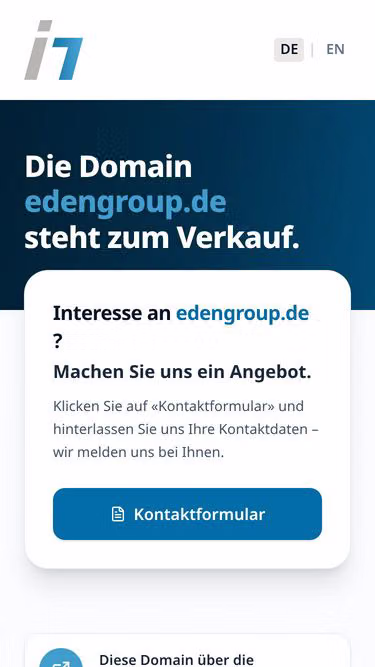 Screenshot of edengroup.de