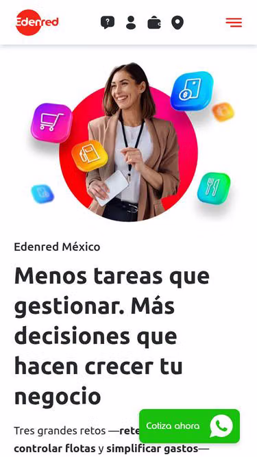 Screenshot of edenred.com.mx