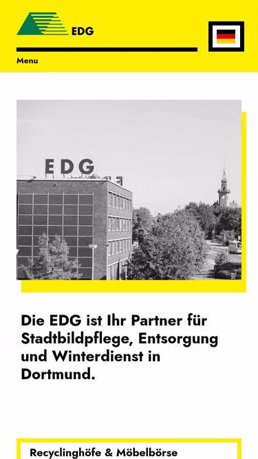 Screenshot of edg.de