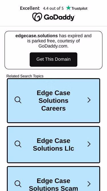 Screenshot of edgecase.solutions