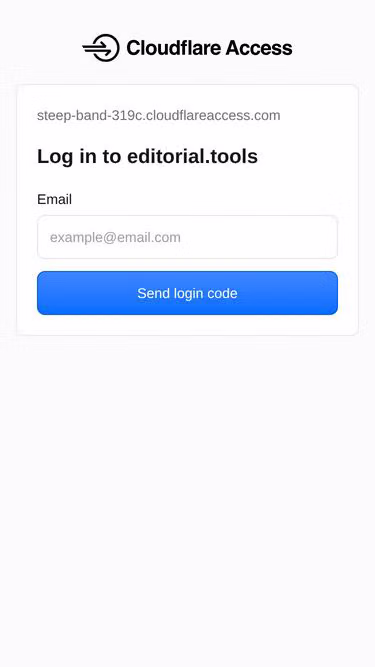 Screenshot of editorial.tools