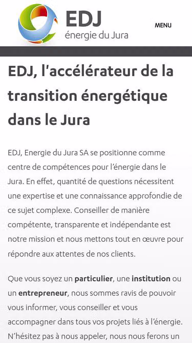 Screenshot of edj.ch