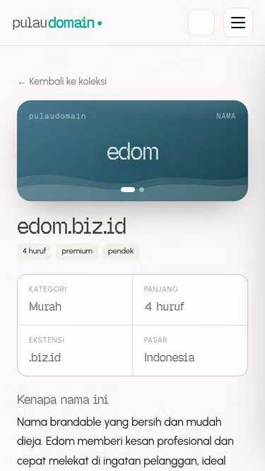 Screenshot of edom.biz.id