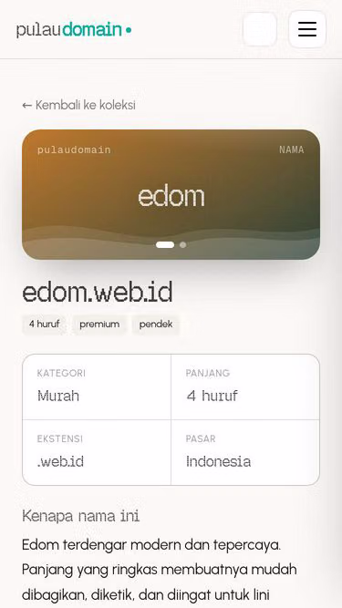 Screenshot of edom.web.id