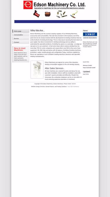Screenshot of edson.co.uk