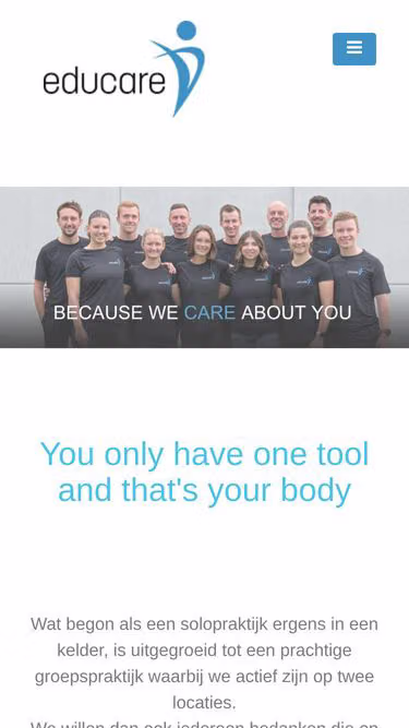 Screenshot of educare.be