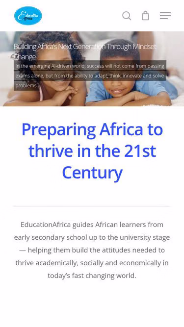 Screenshot of education.africa
