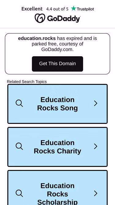 Screenshot of education.rocks
