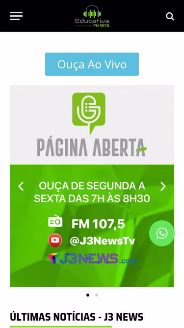 Screenshot of educativa.fm