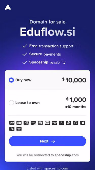 Screenshot of eduflow.si