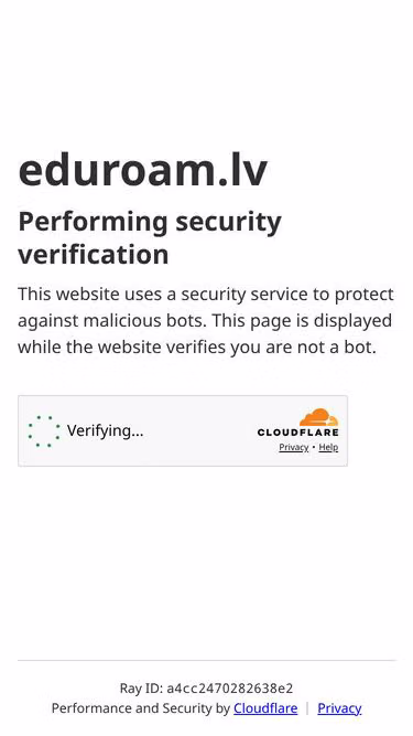 Screenshot of eduroam.lv