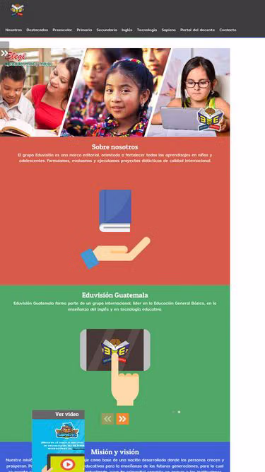 Screenshot of eduvision.com.gt