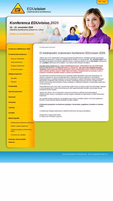 Screenshot of eduvision.si