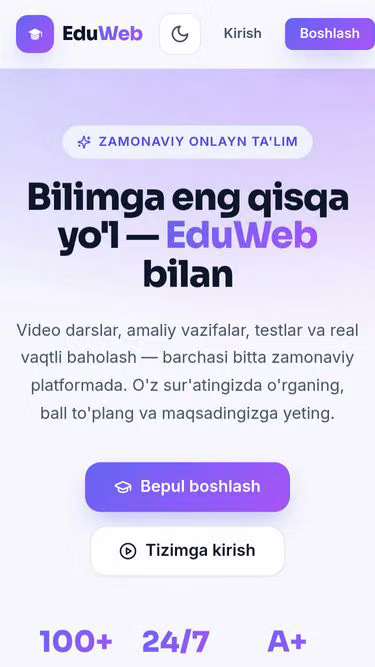 Screenshot of eduweb.uz